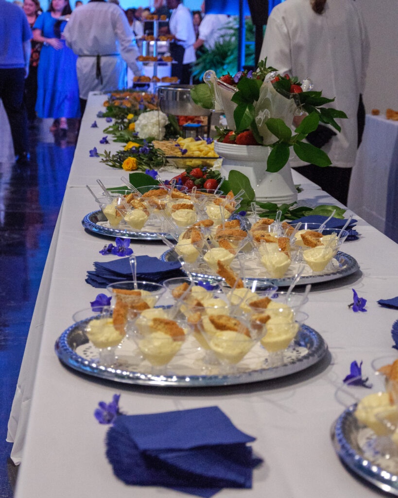 desserts on a table